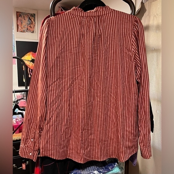 NWT! Knox Rose Balloon Sleeve High Neck Shirt XL= 25” - Picture 3 of 8